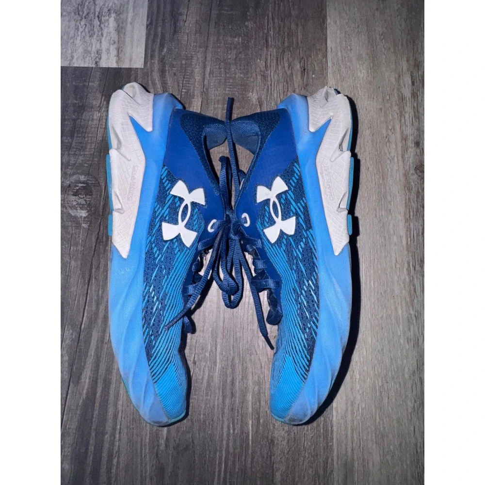 Under Armour Scramjet 3 Blue White Kids‎ Running Shoes 3022611-402 Size 4.5Y